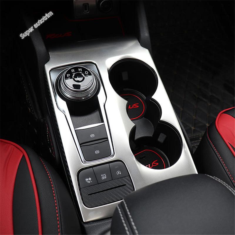 Central Console Gear Shift Panel Frame Decoration Cover Trim For Ford Focus MK4  - 2025 Stainless Steel Interior Accessories