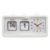 Retro Calendar Flip Clock Bedside Square Clock with 3 Press Button Household Household with 3 Press Button Clock