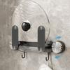 Plastic Suction Cup Pot Lid Holder Wall Mounted Cutting Board Holder Pot Cover Rack  for Home