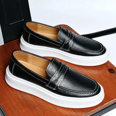 Stylish Loafers Comfortable Flats Moccasin Casual Shoes Designer Men Shoes Men's Genuine Leather Slip-on Classic Leather Shoes