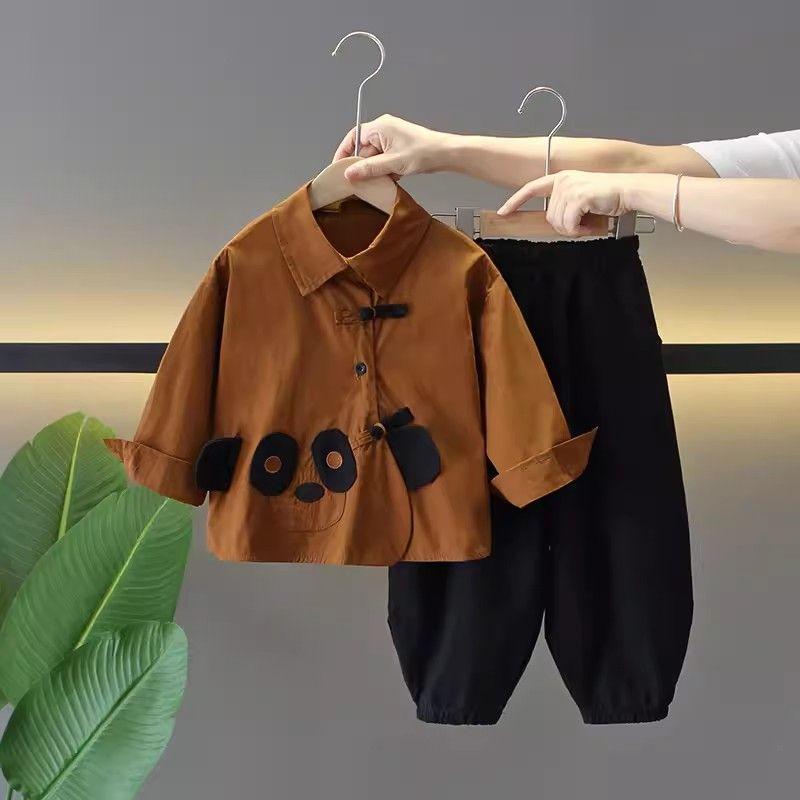 

Комплект для мальчиков Стильная и модная одежда Детская и красивая уличный стиль Топ с длинным рукавом+брюки Набор из двух предметов 150