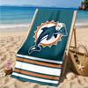Dolphins Team Beach Towel, Microfiber Beach Towel, Perfect For Pool, Beach, Travel, Home Decor Beach Party Fan Gifts