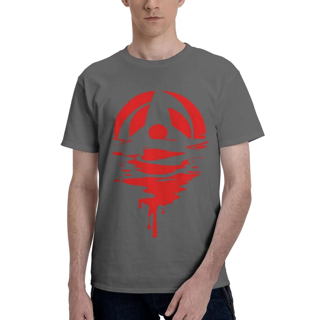 Anime Naruto Anime Sharingan Symbol Unisexs Tshirt Clothes Humorous Tees Short Sleeve Fugees Pure Cotton