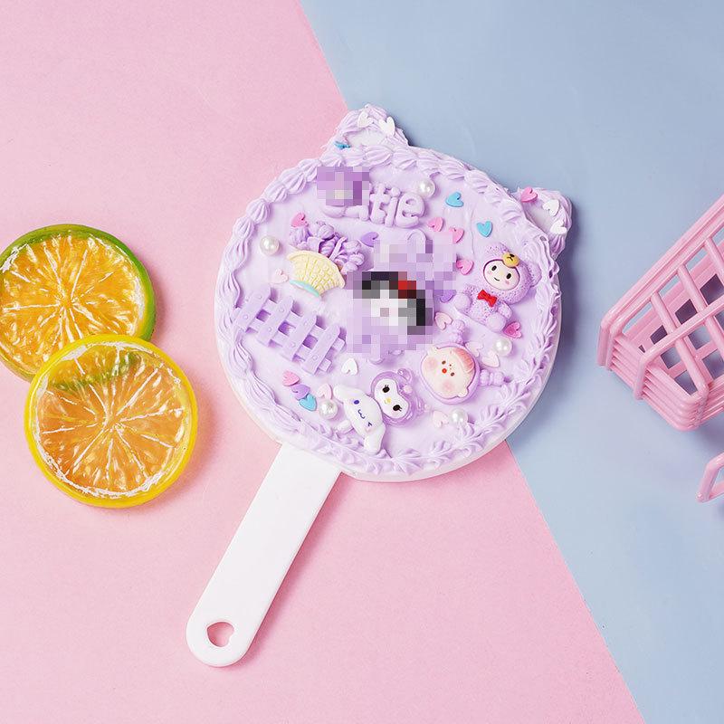 

Детский набор для творчества «Сделай сам» с зеркалом, расческой и кремом-клеем - Портативное зеркало для макияжа для женщин