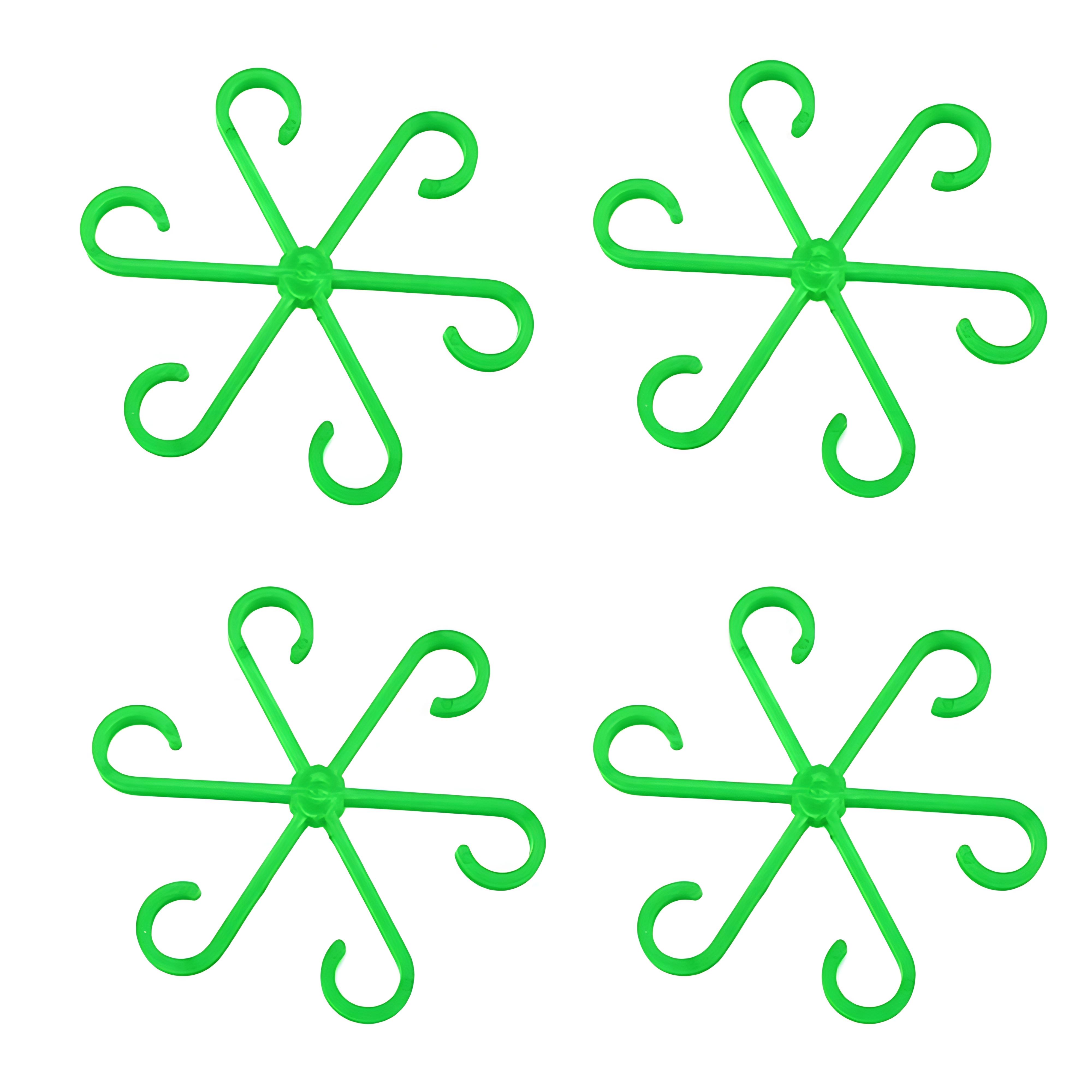 

4 шт. садовая многоразовая складная рама для стеблей растений без колышков решетка для поддержки стеблей растений ветки органайзер для стеблей садовые инструменты зелёный