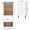Vidaxl Dolna Szafka Z Szufladą, Szary Dąb Sonoma, 50X46X81,5 Cm