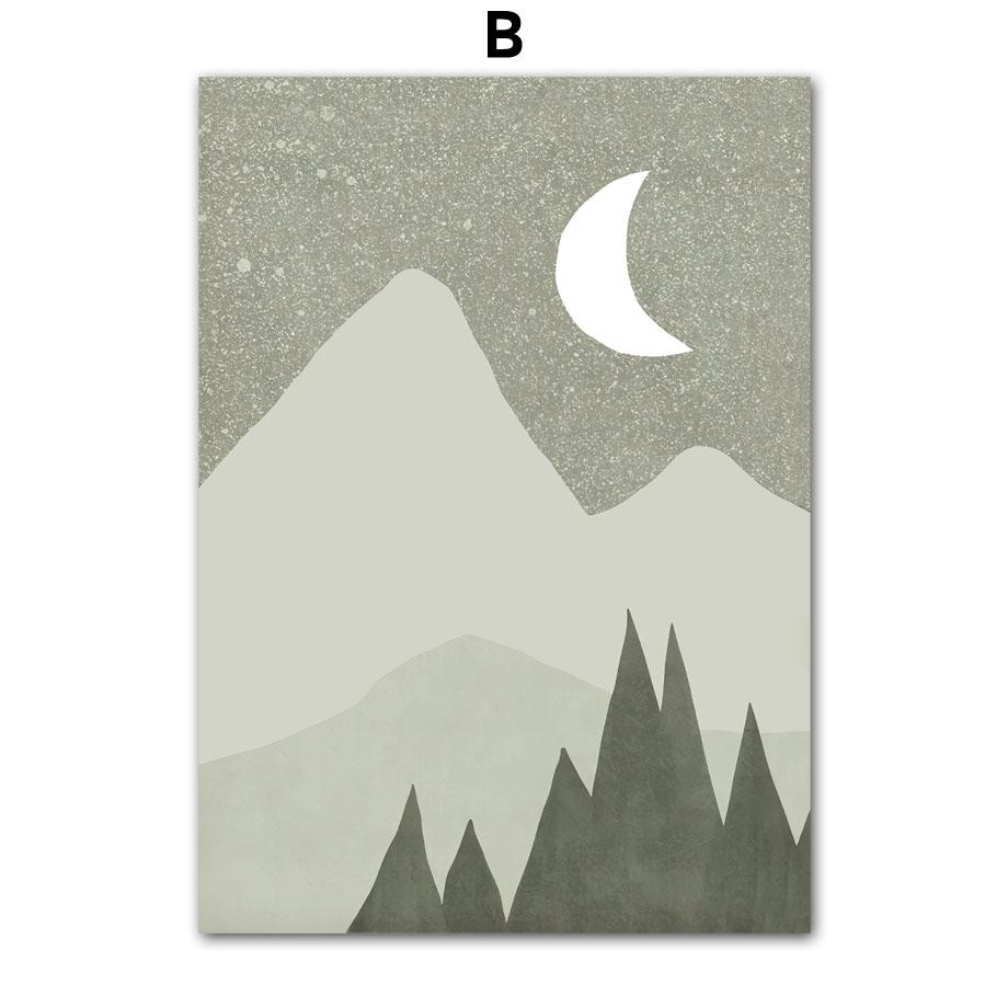 

Абстрактное солнце и луна, листья монстеры, линии, бохо, художественная картина на холсте, плакаты на скандинавскую тему и принты, настенные панно для декора гостиной 21cm×30cm NoFrame