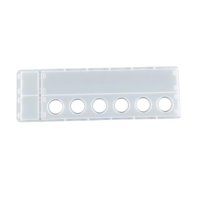 Rechteckige Halterungsform, Epoxidharz, Silikon-Becher-Aufbewahrungsbehälterform zum Gießen, DIY-Organizer, 6-Hohlraum-Silikonregal