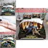 Wallace And Gromit Pattern Print Bedding Set With Multisize Options For Bedroom Use