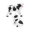2pcs Cows Figurine Resin Animal Sculpture Crafts Miniature Garden Ornament Gardening Bonsai DecorationsM