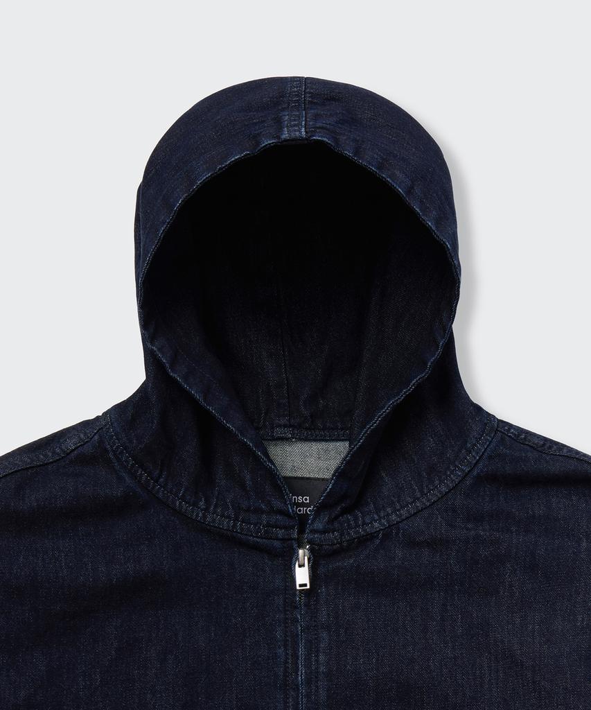 Musinsa Standard Oversized Denim Hooded Zip-Up Jacket [Deep Indigo]