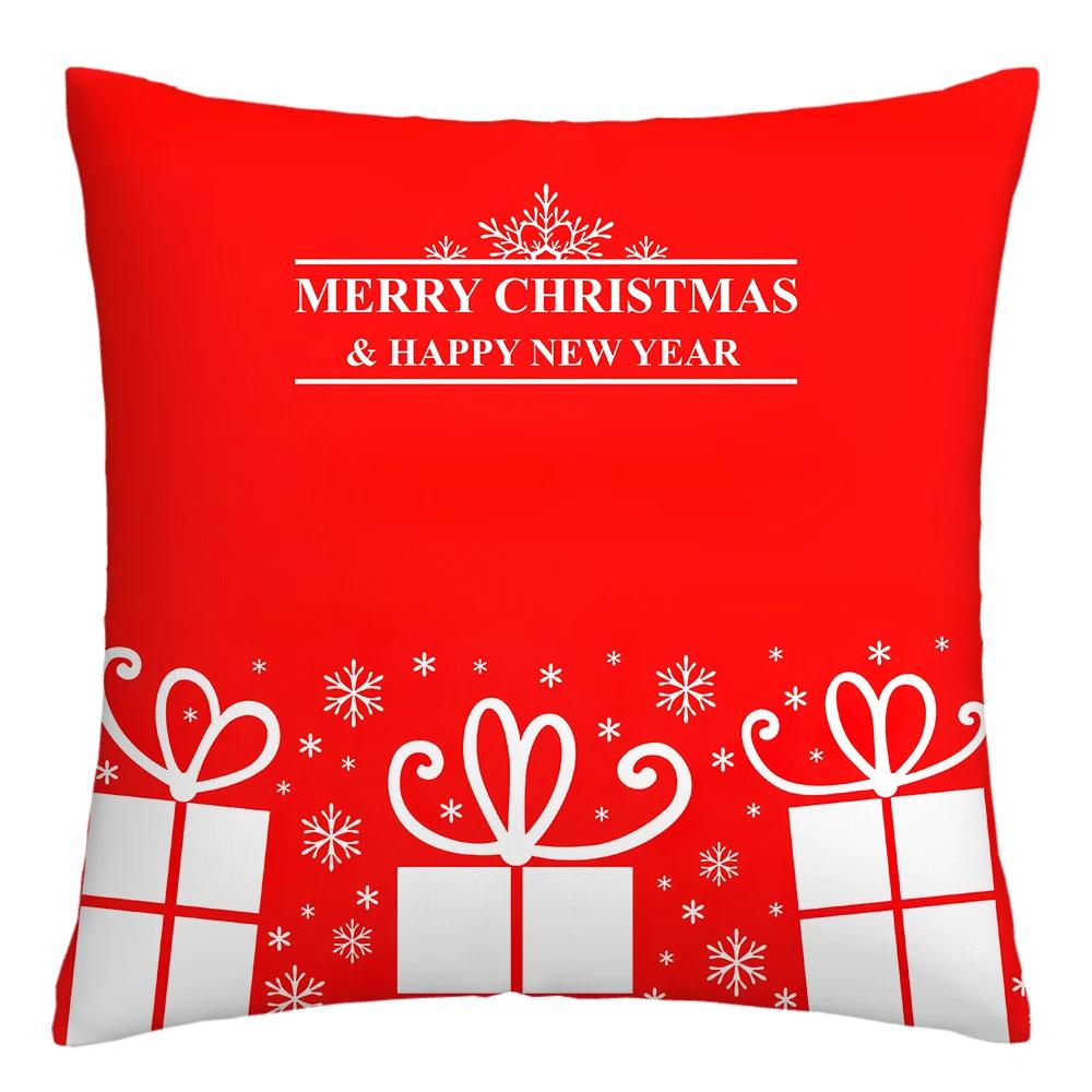 Nordic New Year pillowcase Christmas cushion cover 40x40 45x45 50x50 60x60 decorative pillowcase for living room home decore