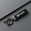 Leather Car Styling Keychain Key Holder Ring For Skoda Octavia MK2 MK3 2 3 A7 Fabia Karoq Kodiaq Superb Rapid Kamiq Scala Yeti bzsd98