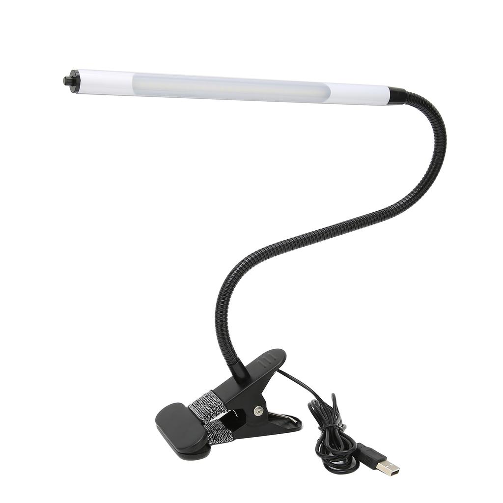 Portable USB LED Clip Table Lamp Adjustable Desk Light for TattooManicure makeupBlack