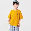 Daduoja Boys' Embroidered Pure Cotton Cool-Feel Short Sleeve T-Shirt