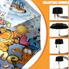 Personalisierter Garfield-Druckschirm mit individuellem Namen, Automatisches Öffnen und Schließen, Stabiler 8-Rippen-Rahmen, Für Pendeln, Camping, Wandern, Geburtstagsgeschenk