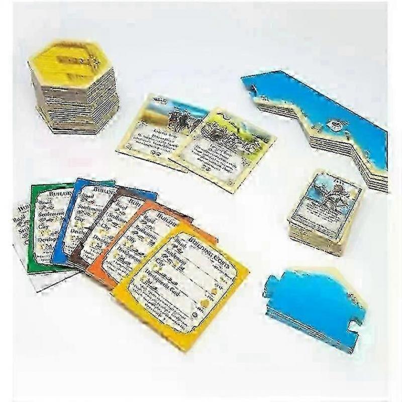 English Version Catan Board Game 25th Anniversary Edition, Puzzle Leisure Toy Card Game for 2-8 People Party