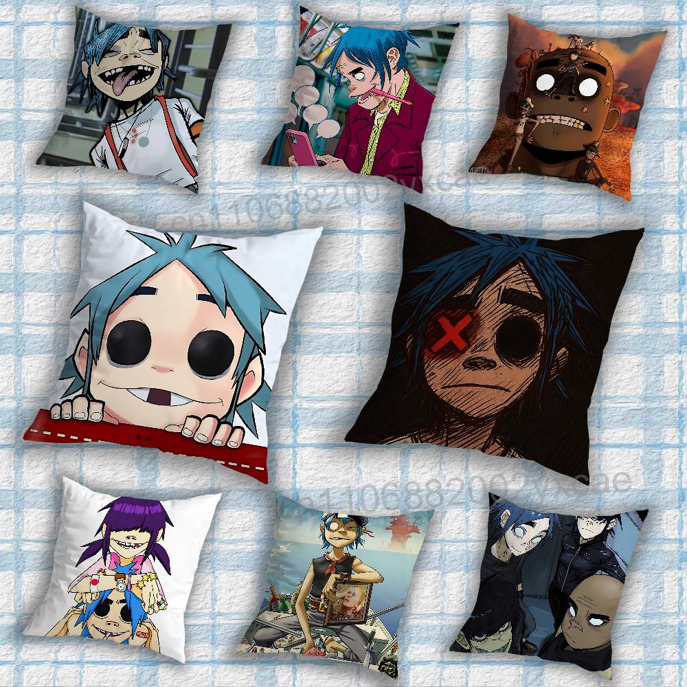 band GGorillaz The Mountain Pillow Case Pillow Case Living Room Sofa Cushion Cover Suitable For Home Bedroom Room Decoration