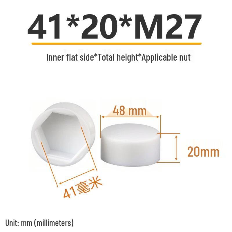 Tampa de Proteção contra Poeira para Porcas Sextavadas para Parafusos de Cabeça Chata