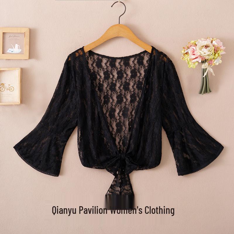 Women's Summer Chiffon Shrug: Lightweight, Versatile Cardigan for Sun Protection Over Sleeveless Dresses
