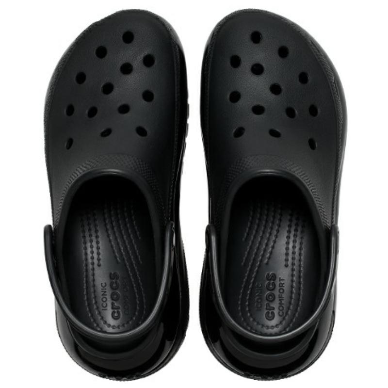Crocs Mega Crush Clog EVA Classic Crush Sandalen 6.1cm Unisex Schwarz