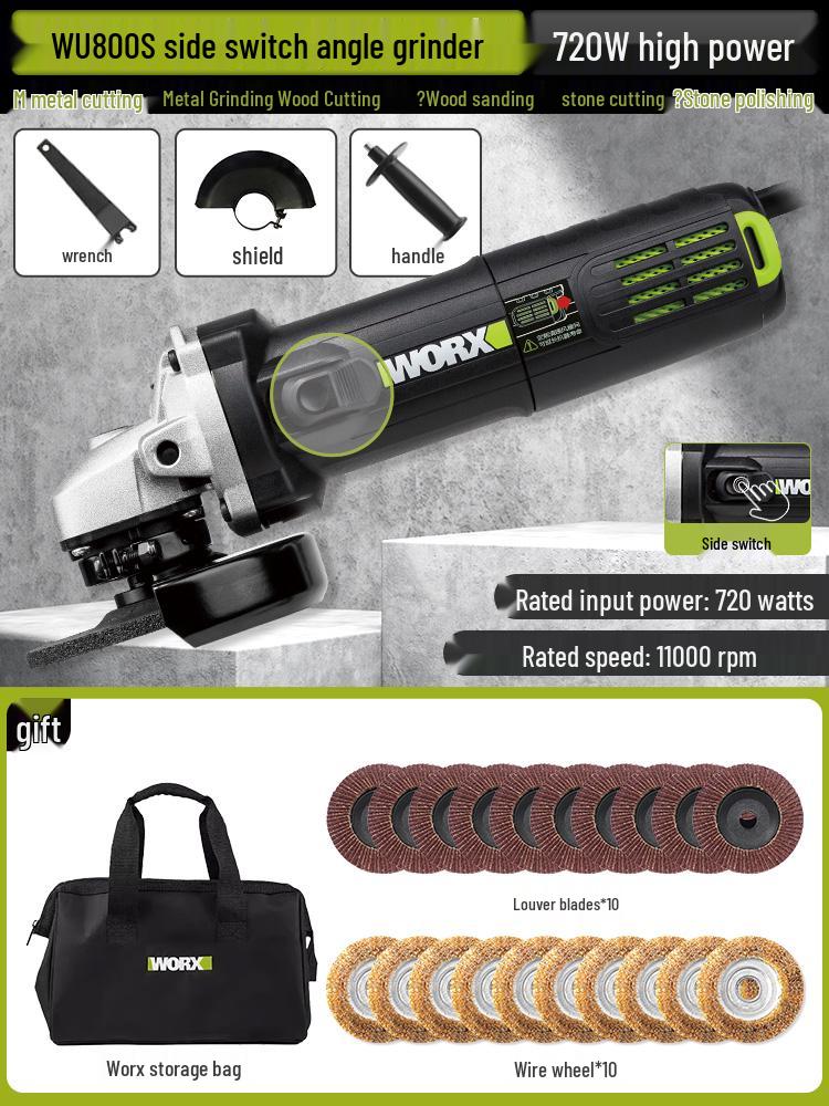 Wickes Angle Grinder Mini Polisher with Speed Control