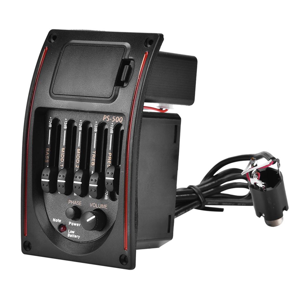 EQ PS 500 5Band Equalizer Digital Tuner Pickup for Acoustic Guitar