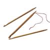 7 Pieces Knitter's Wooden Extra Long Crochet Hooks Set Knitting Needlecrafts Tool for Crocheting Sewing Weaving 4mm-7mm