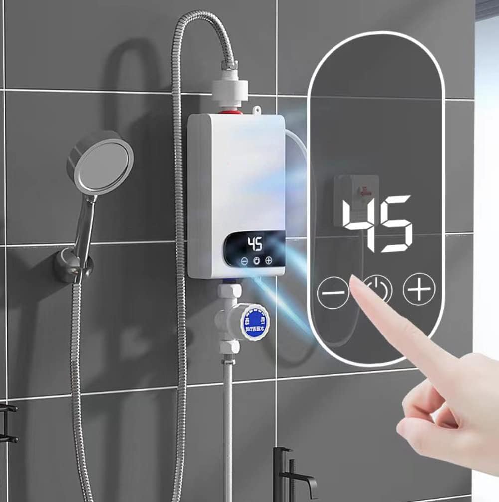 Electric Instant Hot Water Heater Shower Electric Tankless Shower Hot Water Faucet Kitchen Bathroom Instantaneous Water Heater Tap