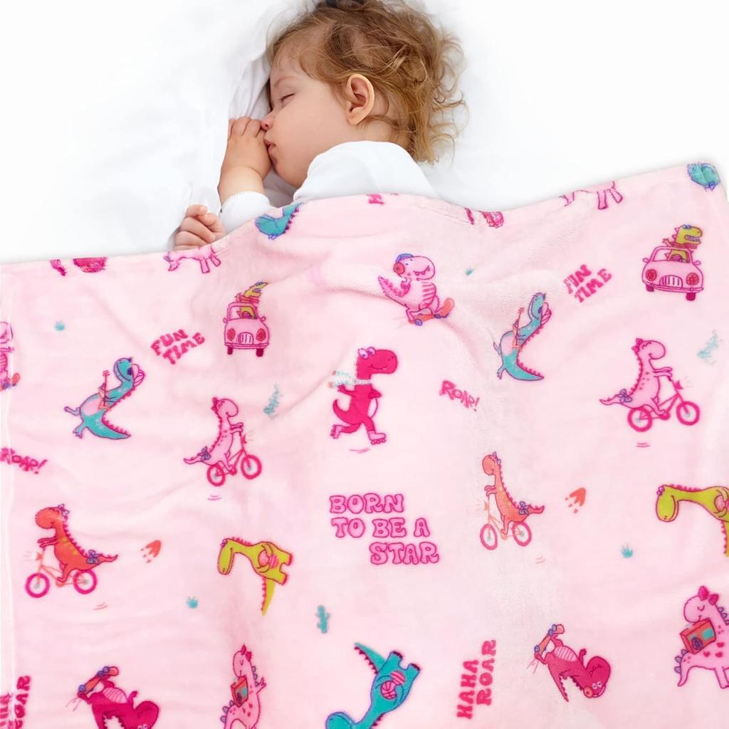 Dinosaur Hot Cartoon Blanket Flannel Bed Sofa Travel Camping Super Soft Cozy Plush Blankets Print animal Blanket for All Seasons