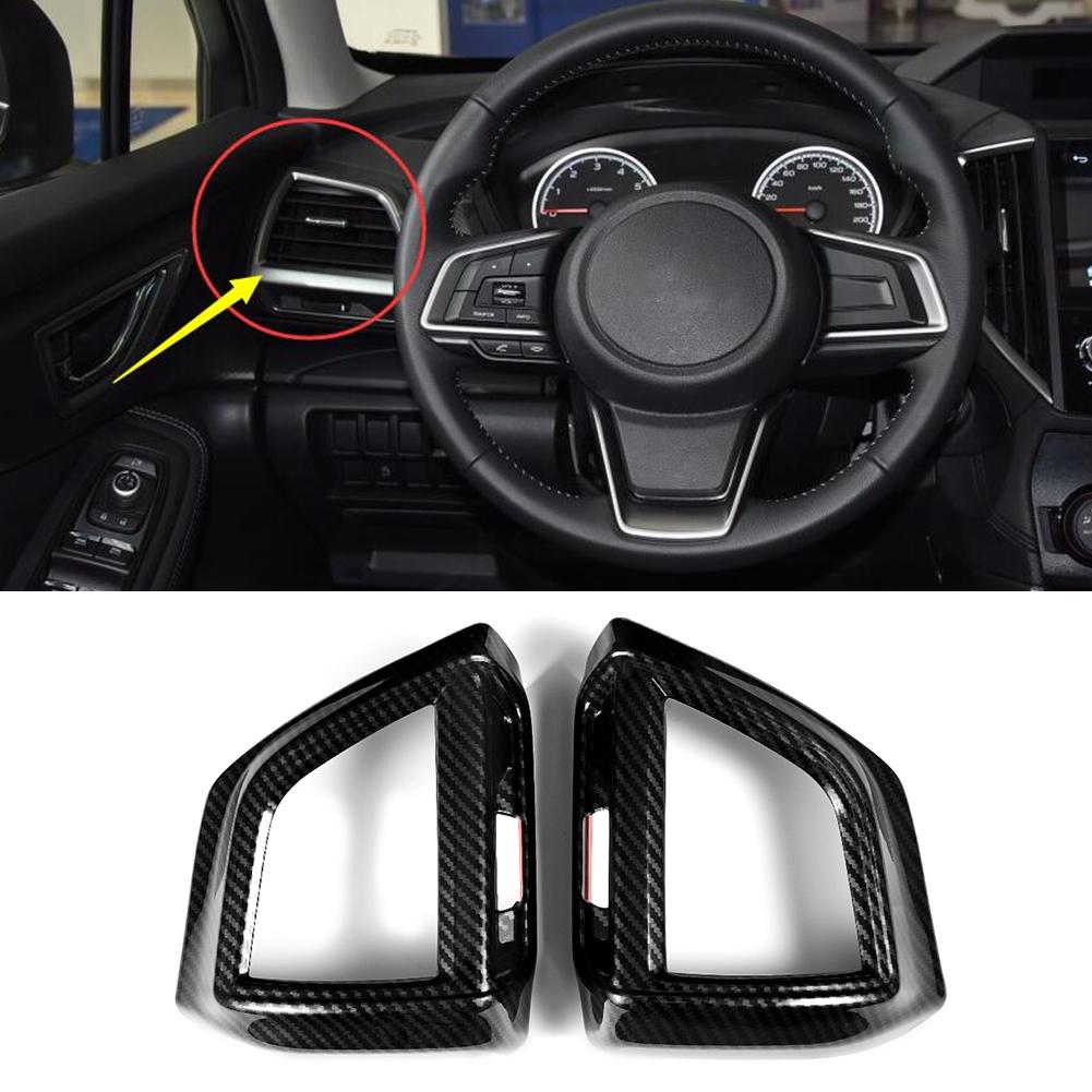 2pcs Car Interior Front Air Vent Outlet Cover Trim Frame Fit for Subaru Forester SK 2019