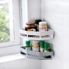Shelves Adhesive No Drill Bathroom Shelf Corner Storage Rack Wall Mounted Organizer for Kitchen Bathroom Shelves Shower Caddy