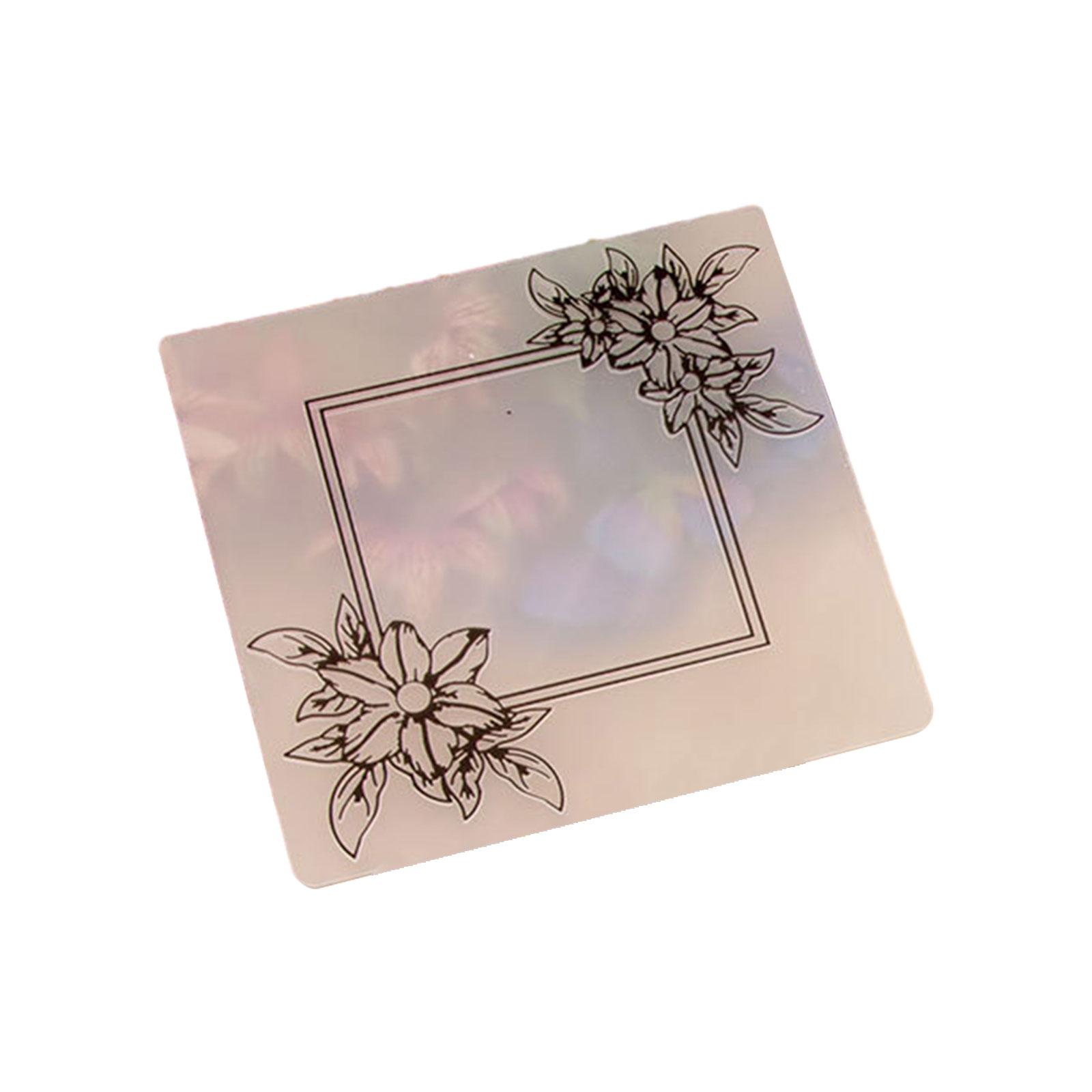 

Embossing Folder Background Plastic Flower Layering Stencil Scrapbooking DIY Album Card Making Decor Template Painting A