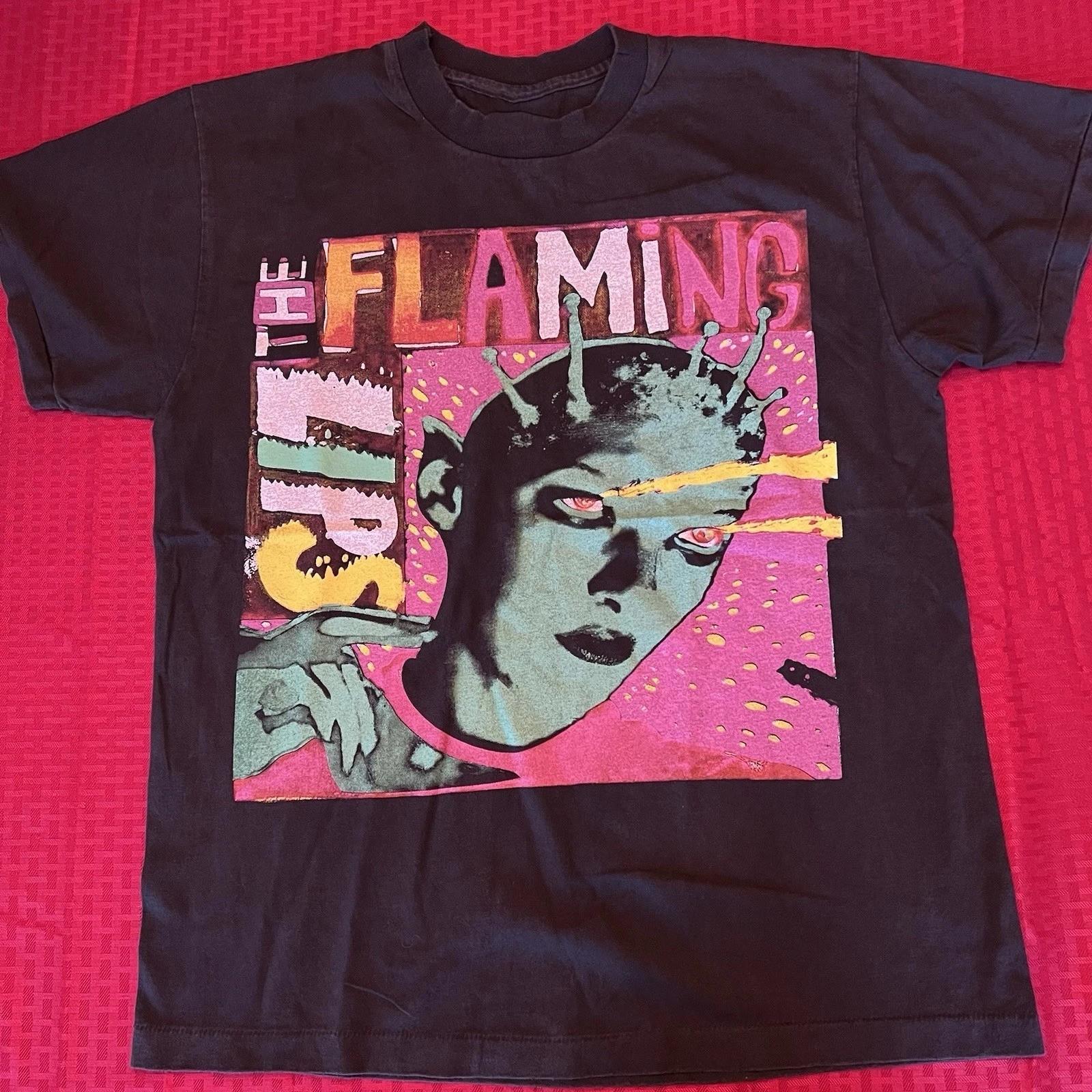 New The Flaming Lips Band Tour Concert S-5XL Black Shirt VK099 S