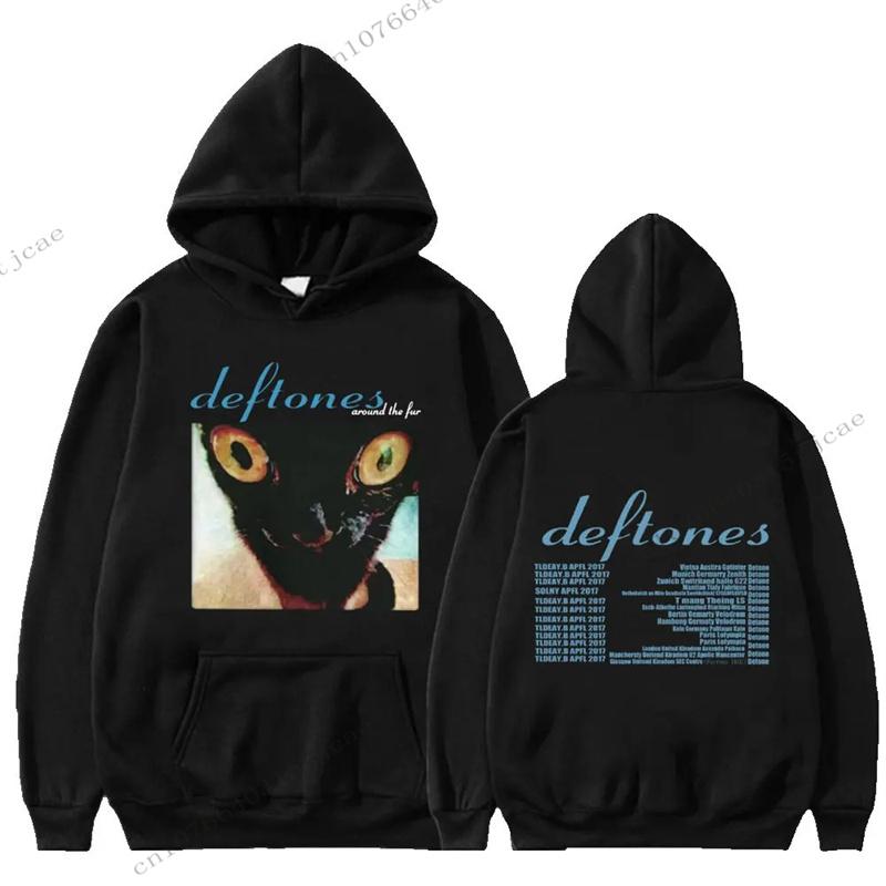 

Deftones Толстовки Женская мода Свободные толстовки с капюшоном Мужская толстовка с капюшоном Hop Толстовка Мальчики Shakur Мужская флисовая одежда Рэпер XS чёрный