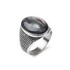 Men's/Women Many Gemstone Style 316LStainless Steel Onyx Scale Texture Rings Classic Fashion Trend Jewelry High Quality Product