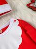 2025 Herbst/Winter Langarm Weihnachts Baby Strampler Outfit