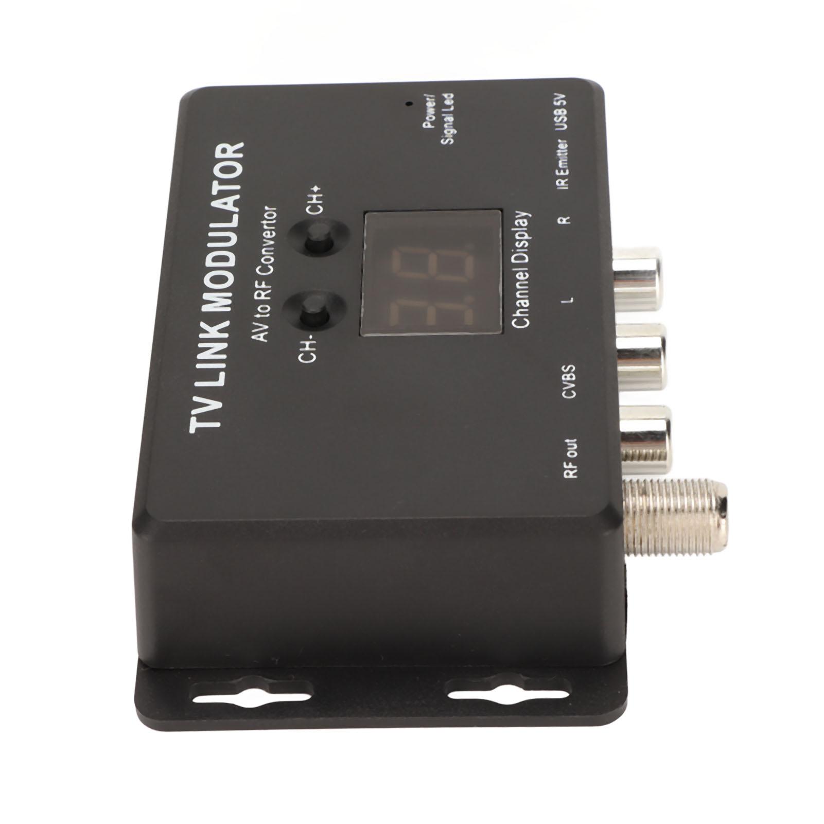 

Модулятор TV Link с поддержкой PAL NTSC, стабильный небольшой преобразователь AV в RF с ИК-возвратом для телеприставки