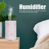 Desktop Hollow Iron Humidifier Aroma Diffuser with Colorful Night Light White