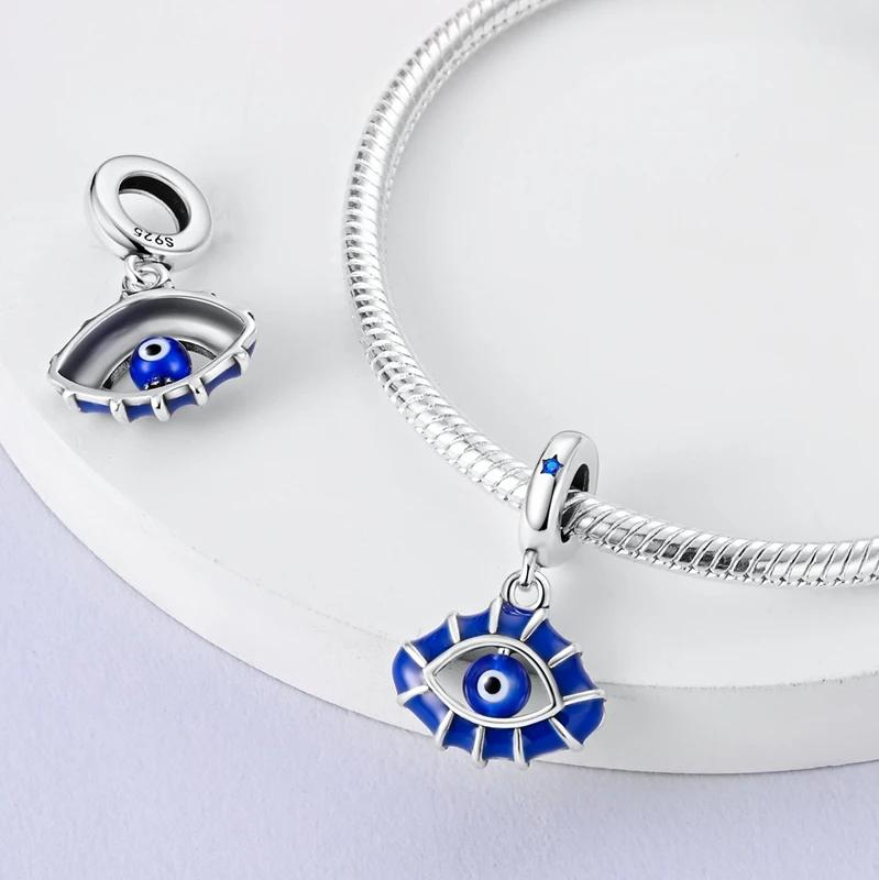 Charms Plataocean Element Blue Eye Stars Beads Fit Originalbracelets Charms For Women Jewelry Diy Making Diy Gifts
