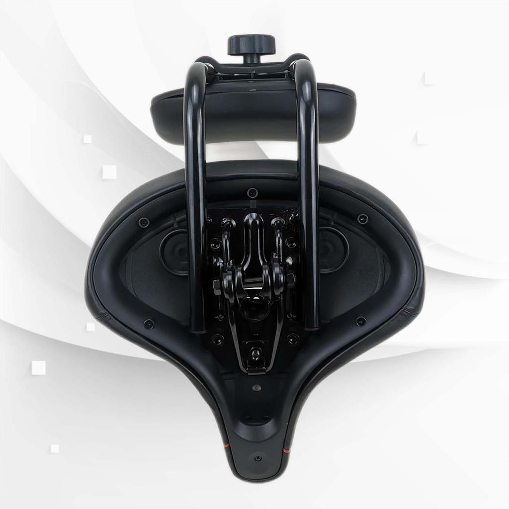 Saddle Bike Seat with Backrest Biking Height Adjustable Exercise Cushion Women Men