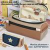 Multilayer Star Shape Pencil Case With Fabric Material For Student Office Use