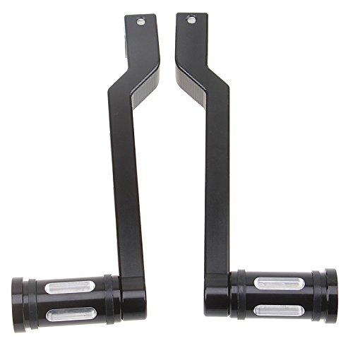 HANSWD for Harley Motorcycle Rearsets CNC Shifter Lever Pedal (Black)