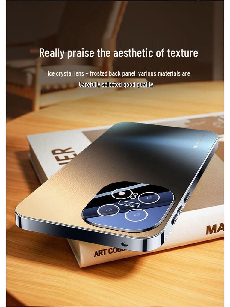 iQOO15 Full Coverage Anti-Fall Frosted Phone Case with Lens Film and Heat Dissipation