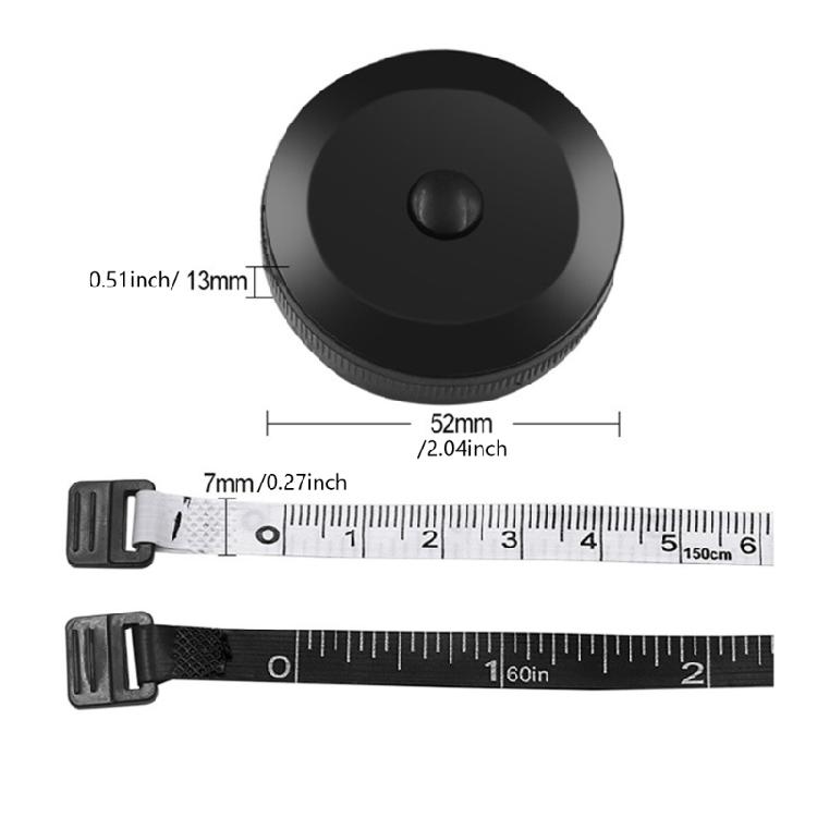 Body Measuring Tape Retractable Soft Double Scale Tape Tailor Ruler 150cm/60in Tape Measure Tape Meter Measuring Tape
