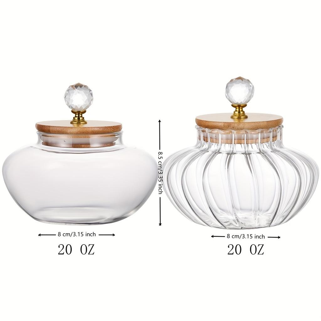 1 ks Skleněná těsnící dóza, Kulatá víceúčelová kuchyňská úložná nádoba, Opakovaně použitelná s výklopným víčkem, Konzervační nádoba na potraviny na bonbóny, obiloviny, svačiny, nakládanou zeleninu - Pouze ruční mytí