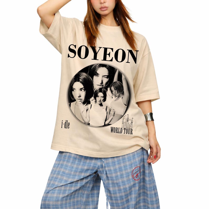 2026 Соён (G)I-DLE Футболка, Футболка с концерта (G)I-DLE World Tour Syncopation, Футболка с концерта K-pop женской группы, Фан-мерч Neverland, Футболка с тура (G)I-DLE Подарок для фанатов K-pop 4XL