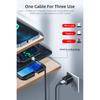540-degree Rotating Magnetic Cable 3A Fast Charging Charger Usb Data Cable Compatible For Iphone Xiaomi Phone