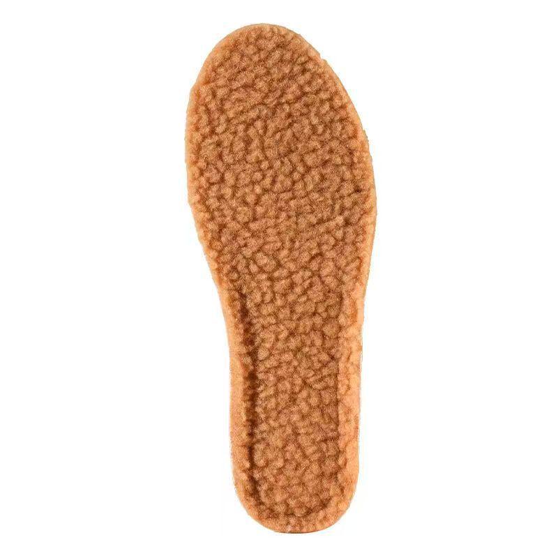 High-Pile Lamb's Wool Warm Insoles: Fleece-Lined, Shock-Absorbing, Thick Cotton, Winter Comfort.