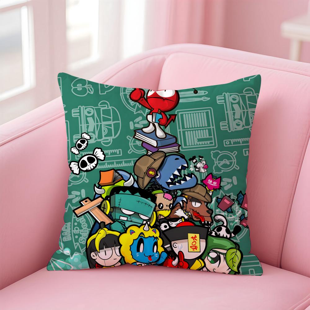 

Fashion DDADA DDEVIL DEVILS Cushion Cover Pillowcase Short Plush Invisible zipper Room Sofa Cushion Cover 40X40cm